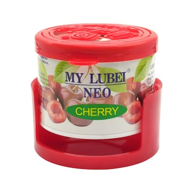 معطر جو MY LUBEI NEO Cherry للسيارة والمنزل والمكتب - يدوم طويلاً حتى 8 أسابيع، برائحة الكرز والليمون الطبيعية، مزيل للروائح، معطر محمول على شكل جل