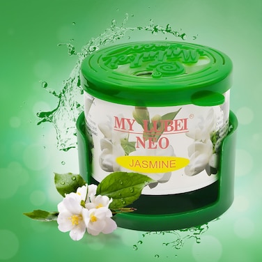 MY LUBEI NEO Jasmine Air Freshener for Car, Home &amp; Office &ndash; Long-Lasting Up to 8 Weeks, Natural Jasmine Scent, Odor Eliminator, Gel-Based, Portable Can Freshener
