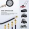 Professional Compression Tester Kit &ndash; 8-Piece Universal Engine Cylinder Pressure Gauge for Cars, Trucks, Motorcycles, ATVs, Boats &amp; More

