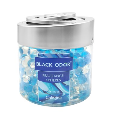 معطر جو على شكل كرات عطرية من بلاك أودور، عطر يدوم طويلاً، معطر جو فاخر، 130 جرام، مناسب للمنزل والحمام والخزائن ولوحة القيادة في السيارة (كولونيا)
