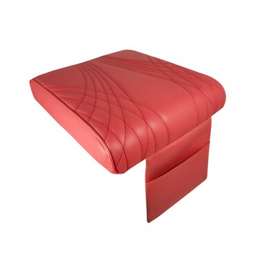 واقي مسند ذراع السيارة العالمي 3XR - غطاء وحدة تحكم من الجلد الفاخر للسيارات والشاحنات وسيارات الدفع الرباعي (لون عنابي)