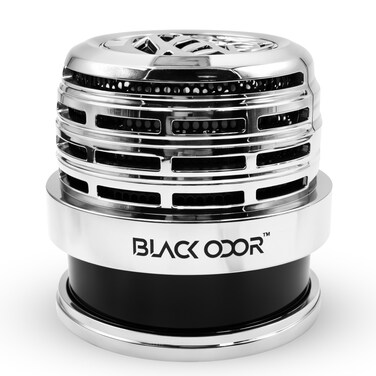Black Odor&trade; Car &amp; Home Air Freshener   No Gas, Works in All Seasons (Platinum shower )
