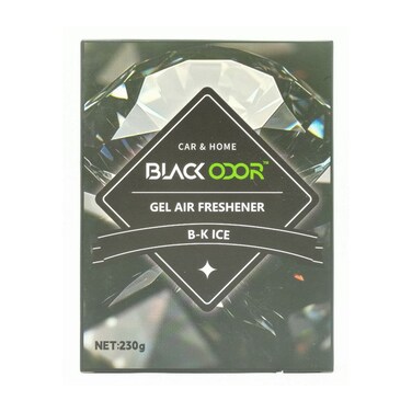 Black Odor Gel Air Freshener &ndash; Long-Lasting, Non-Toxic, Eco-Friendly Odor Eliminator for Home, Car, Office &amp; Kitchen &ndash; B-K Ice Scent (230g)







