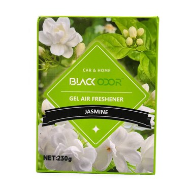 Black Odor Gel Air Freshener &ndash; Long-Lasting, Non-Toxic, Eco-Friendly Odor Eliminator for Home, Car, Office &amp; Kitchen &ndash; Jamine Scent (230g)
