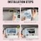 LED Car Sun Visor Vanity Mirror with Touch Control &ndash; USB Rechargeable Makeup Mirror with Adjustable Light for Interior Use









