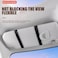 LED Car Sun Visor Vanity Mirror with Touch Control &ndash; USB Rechargeable Makeup Mirror with Adjustable Light for Interior Use








