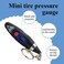 Safari Digital Tire Pressure Gauge with LCD Display and Key Ring &ndash; TG-48 &ndash; for Car, Motorcycle, Bicycle, and Truck Tires

