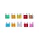 Automotive Blade Fuse Set &ndash; 4A to 30A Assorted Standard Fuses with Color Coding &ndash; Zinc Alloy Terminals and Transparent Housing &ndash; Suitable for Cars, Trucks, Motorcycles, and Boats






