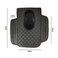 صندوق تخزين عالمي لمسند ذراع السيارة مع حامل أكواب مزدوج   منظم جانبي من جلد البولي يوريثان   أسود   32×20×12 سم