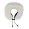 Memory Foam Travel Neck Pillow with Magnetic Therapy Cloth and Soft Velvet Cover &ndash; 24x27 cm, Grey for Airplane, Car, Office, and Home Use

