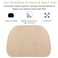 Universal Memory Foam Car Neck Pillow &ndash; Ergonomic Headrest Cushion for Driver and Passenger, Beige, 28x22 cm

