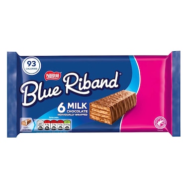 Nestle Blue Riband Milk Chocolate Caramel Wafer Biscuit 18g X6