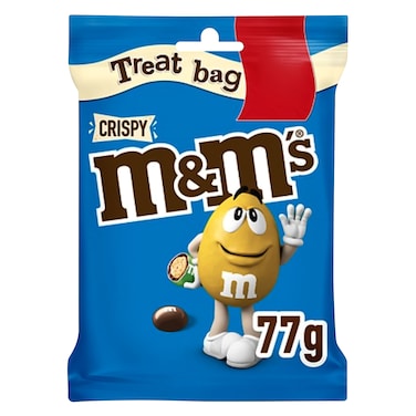 M&amp;M's Blue Crispy Treat Bag 77g