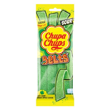 Chupa Chups Sour Apple Belts 90g