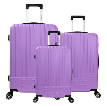 Eagle Express Fusion Orchid Hard Trolley Set 3PCS (20", 24", 28")