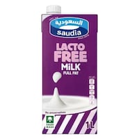 Saudia Lactose Free Full Fat UHT Milk 1 Litre