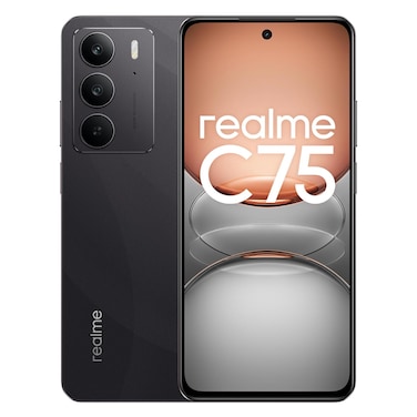 Realme Mobile C75 256GB Storage, 8GB RAM, 4G, Black