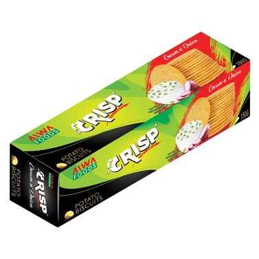 Aiwa Food Potato Chips Cream &amp; Onion 150g