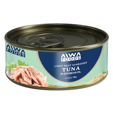 آيوا فود تونة مفتتة بزيت الصويا 185 جرام