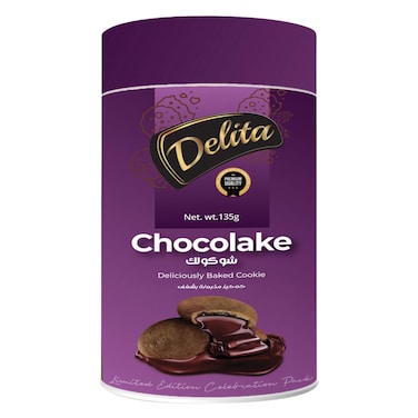 Delita - Chocolake Choco Cookies Filled With Chocolate Filing 135g