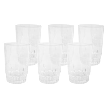 رويال فورد – طقم أكواب شرب زجاجية – 6 قطع