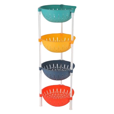 رويالفورد رف مطبخ بلاستيك 4 مستويات