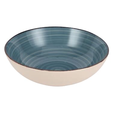 Royalford Stoneware Blue Soup Bowl 10.5 Inch