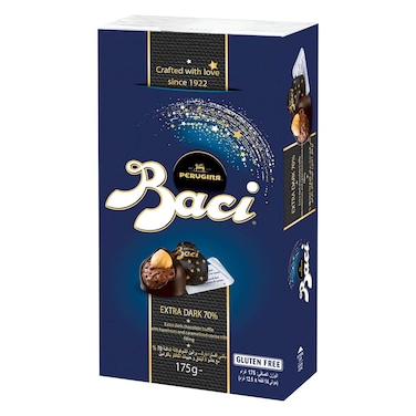 Baci Perugina - Extra Dark Chocolate Truffle With Hazelnuts And Caramelized Cocoa Nib Filling 175g