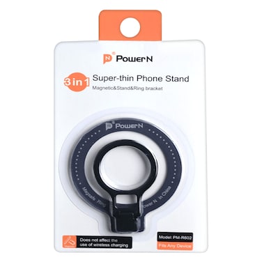 باور إن – حامل مغناطيسي 3 في 1 للهاتف – تصميم فائق النحافة – متوافق مع MagSafe – موديل PM-R602