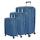American Tourister Maxplus Hard Luggage Set 3 Pieces Blue