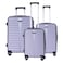 DESTINY - Hard trolley luggage set of 3 pieces, Silver