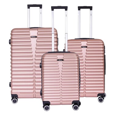 Destiny Hard Trolley Luggage 3 Pieces Gold