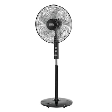 Black &amp; Decker 60W Pedestal Stand Fan Black 16inch (Fs1620-B5)