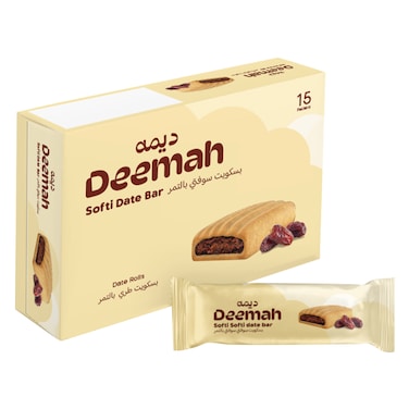 ديمه بسكويت سوفتي بالتمر 21 جرام × 15	