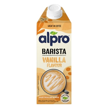 Alpro Vanilla Drink Barista Made From Oat &amp; Soya 750ml
