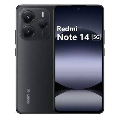 شاومي ريدمي نوت 14 جوال 6 جيجابايت رام، 128 جيجابايت ذاكرة تخزين، ثنائي الشريحة يدعم الجيل الرابع شاشة بقياس 6.67 بوصة أسود