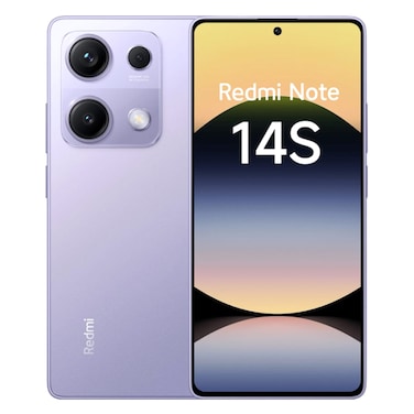 شاومي ريدمي نوت 14S جوال 8 جيجابايت رام، 256 جيجابايت ذاكرة تخزين، ثنائي الشريحة يدعم الجيل الرابع شاشة بقياس 6.67 بوصة بنفسجي