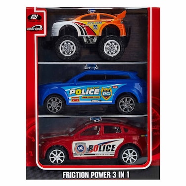 باور جوي سيارة اللعب بقوة الإحتكاك 3 في 1 - متعددة الألوان