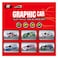 Power Joy Vroom Pullback Graphic Car 8 PCS