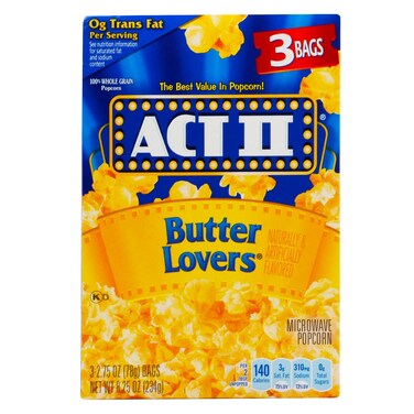 ACT II Butter Lovers Popcorn 234g