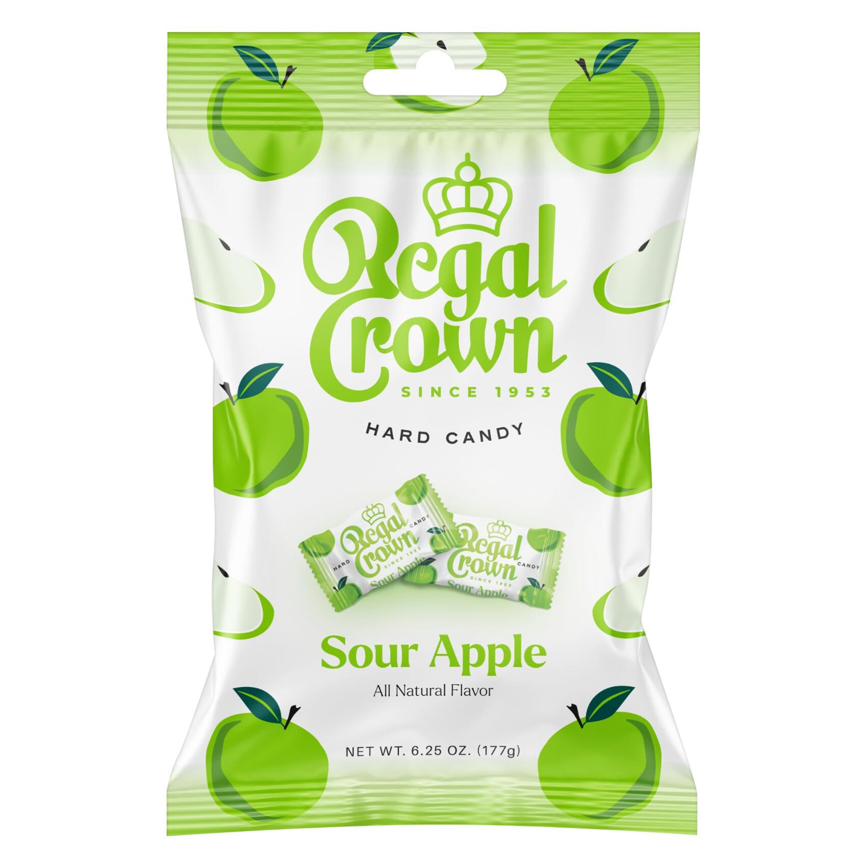 Regal Crown Sour Apple Hard Candy 177g