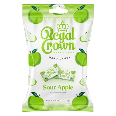 Regal Crown Sour Apple Hard Candy 177g