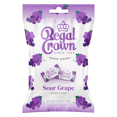 Regal Crown Sour Grape Hard Candy 177g