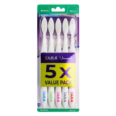 Tara Ace Medium Toothbrushes 5 Pieces