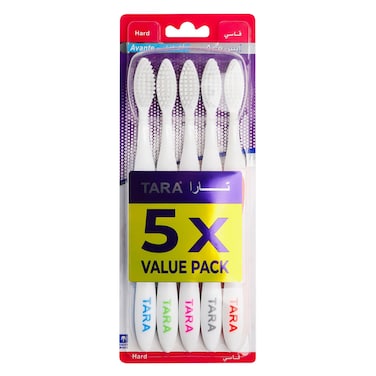 Tara Ace Hard Toothbrushes 5 Pieces