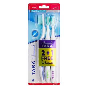 تارا أفانتي فرش أسنان صلبة 3 قطع