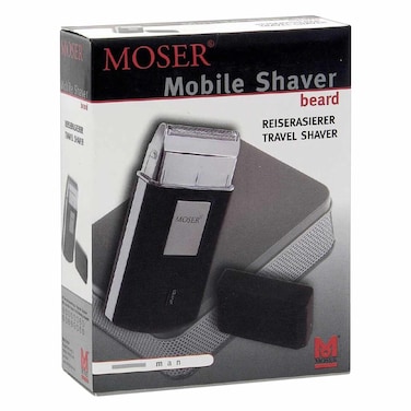 MOSER TRAVEL SHAVER BKSLVR 0052