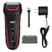 وال ماكينة حلاقة كهربائية لاسلكية قابلة لإعادة الشحن (رطب/جاف) بقوة 120 واط (أحمر/أسود) (7064-027)