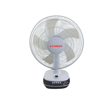 STARGOLD 16 Inch Electric Table Fan 3 Speed Settings With Oscillating/Rotating