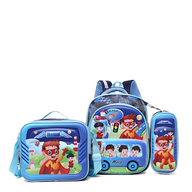 STARGOLD Baby Backpack 3Pcs For Baby Boys 1 lunch 1 Pencil Box And 1 Bag For School 12 Inch
